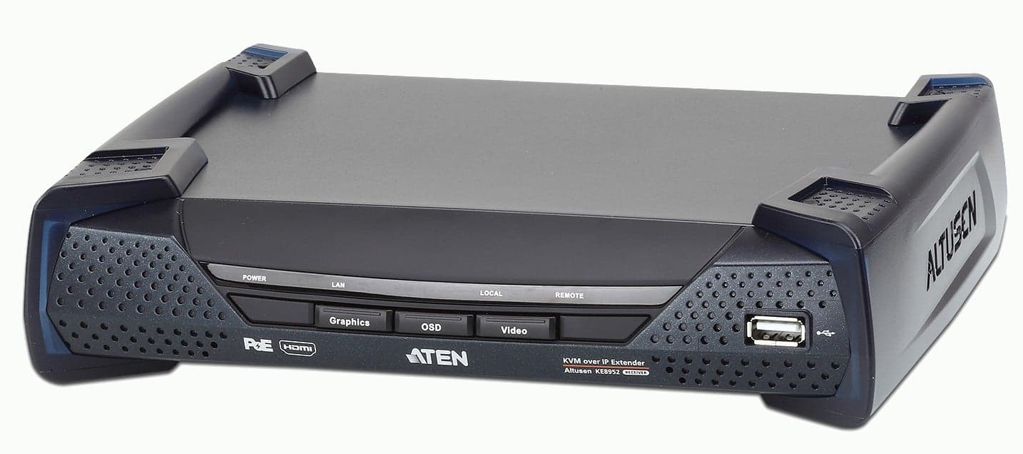 Ricevitore KVM over IP a schermo singolo 4K HDMI con PoE - ATEN IDATA KE-8952R