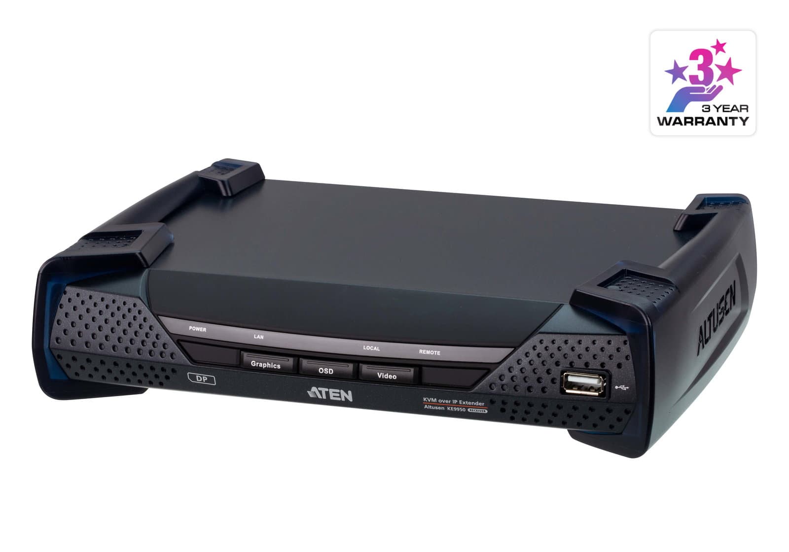Ricevitore KVM over IP 4K DisplayPort Singolo - Aten IDATA KE-9950R