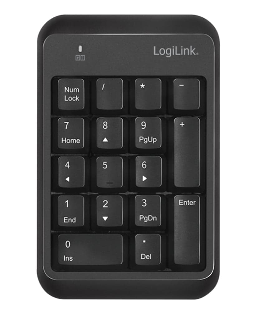 Tastierino Numerico Bluetooth 5.1 Nero - Logilink IDATA KP-BLT