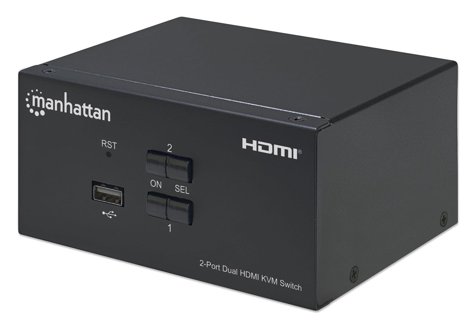 Switch KVM HDMI 2 porte doppio monitor - Manhattan IDATA KVM-HDMI2UMH