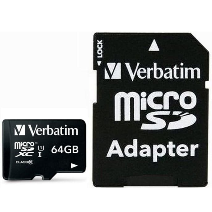 Memoria Micro SDXC 64 GB con Adattatore Classe 10 - Verbatim IDATA MSDHC-64GBA