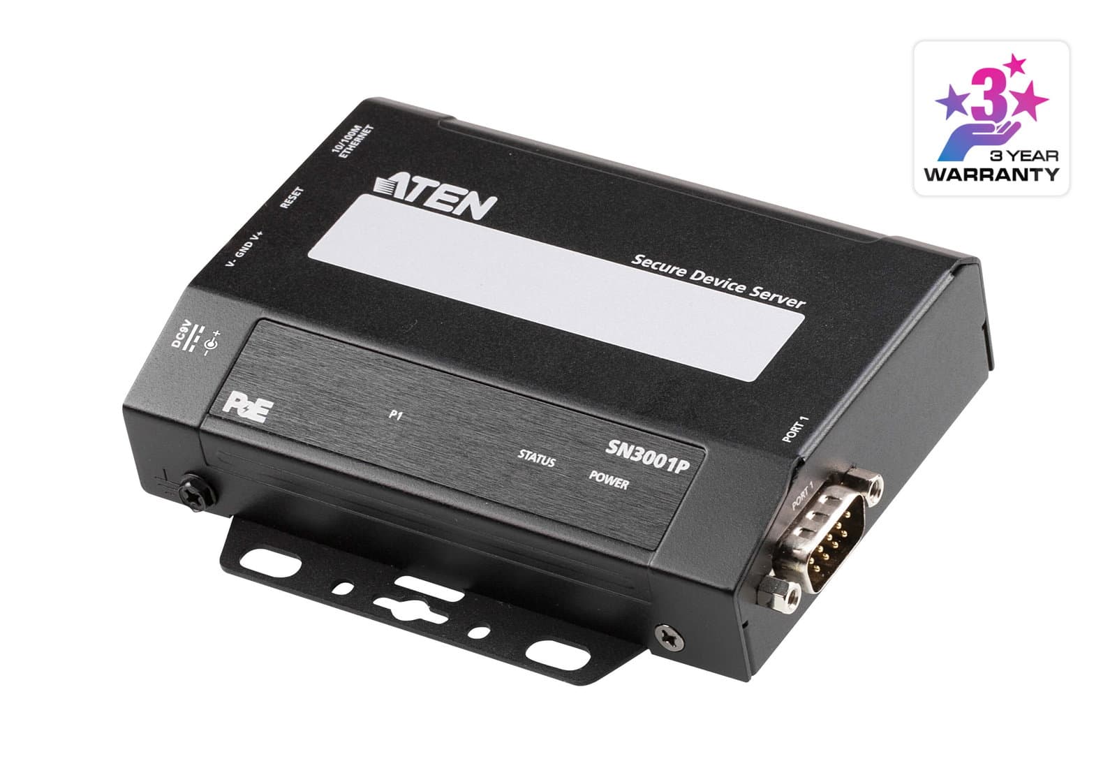 Secure Device Server RS-232 a 1 Porta con PoE - Aten IDATA SN-3001P