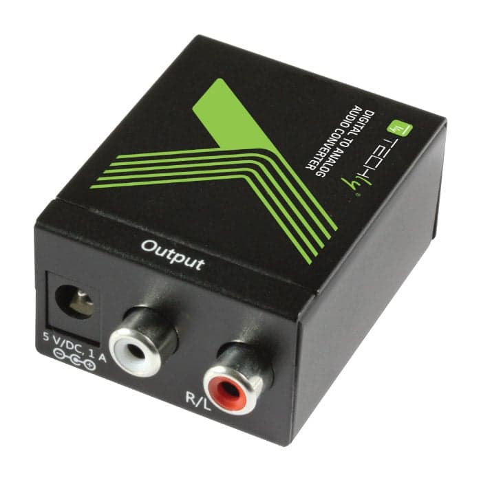 Convertitore Audio Digitale SPDIF Coassiale/Toslink ad Analogico L/R - Techly IDATA SPDIF-3