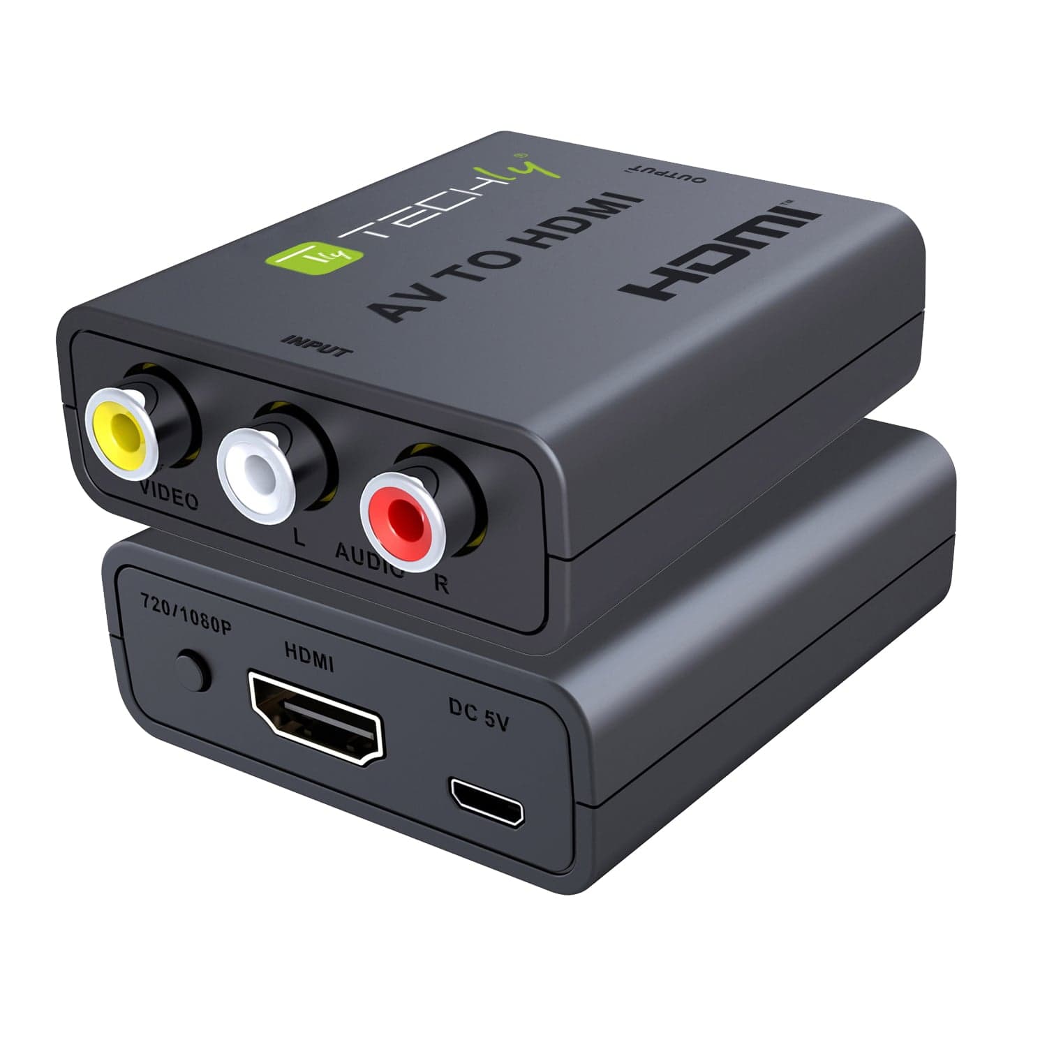 Convertitore AV 3 RCA a HDMI - Techly IDATA SPDIF-71