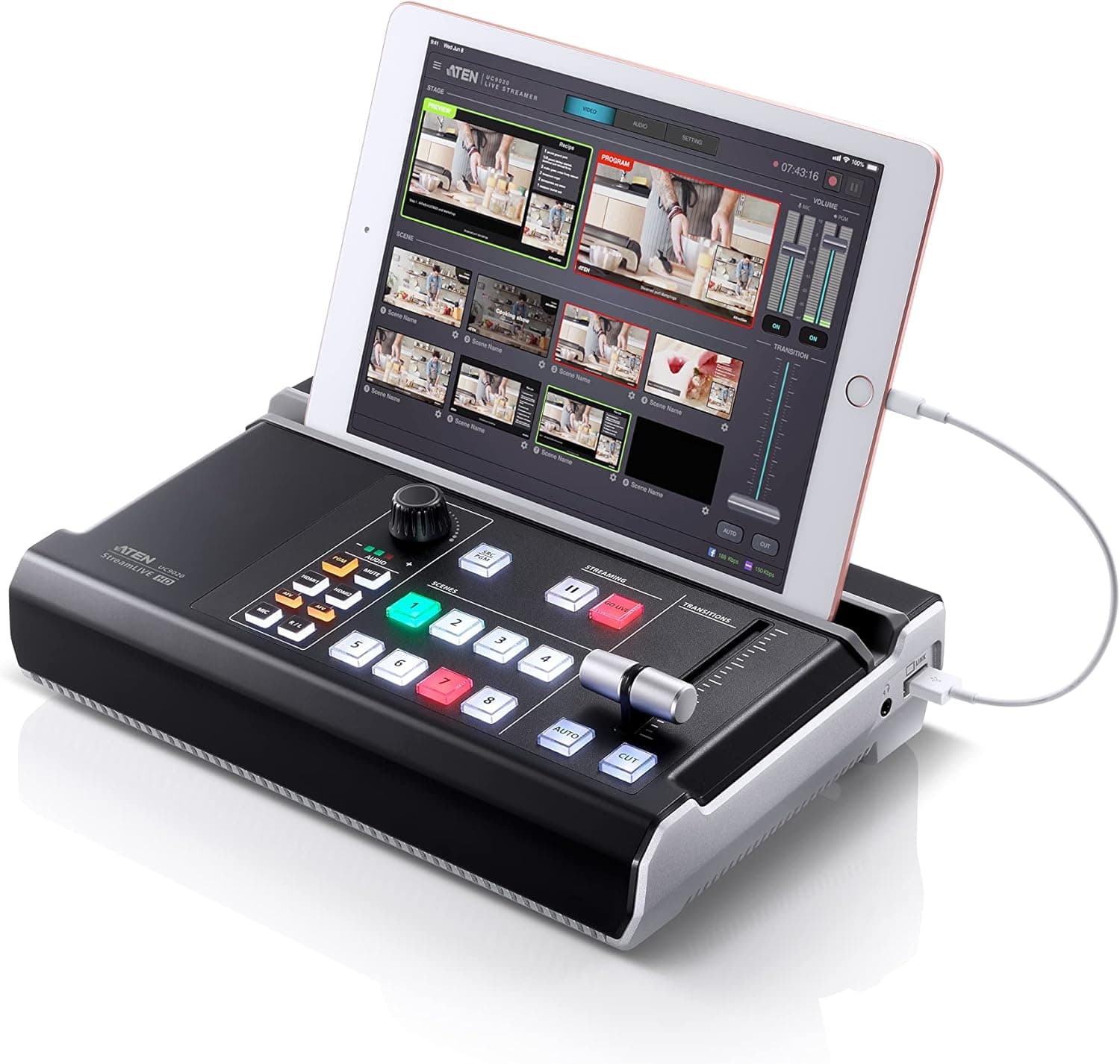 Mixer Audio/Video multicanale All-in-one StreamLive HD - Aten IDATA UC-9020