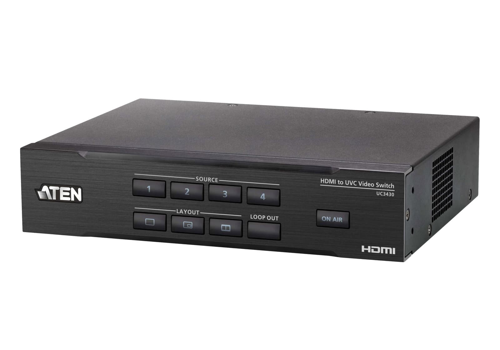 Commutatore Video CAMLIVE PRO 4K da HDMI a USB a 4 Ingressi - Aten IDATA UC3430