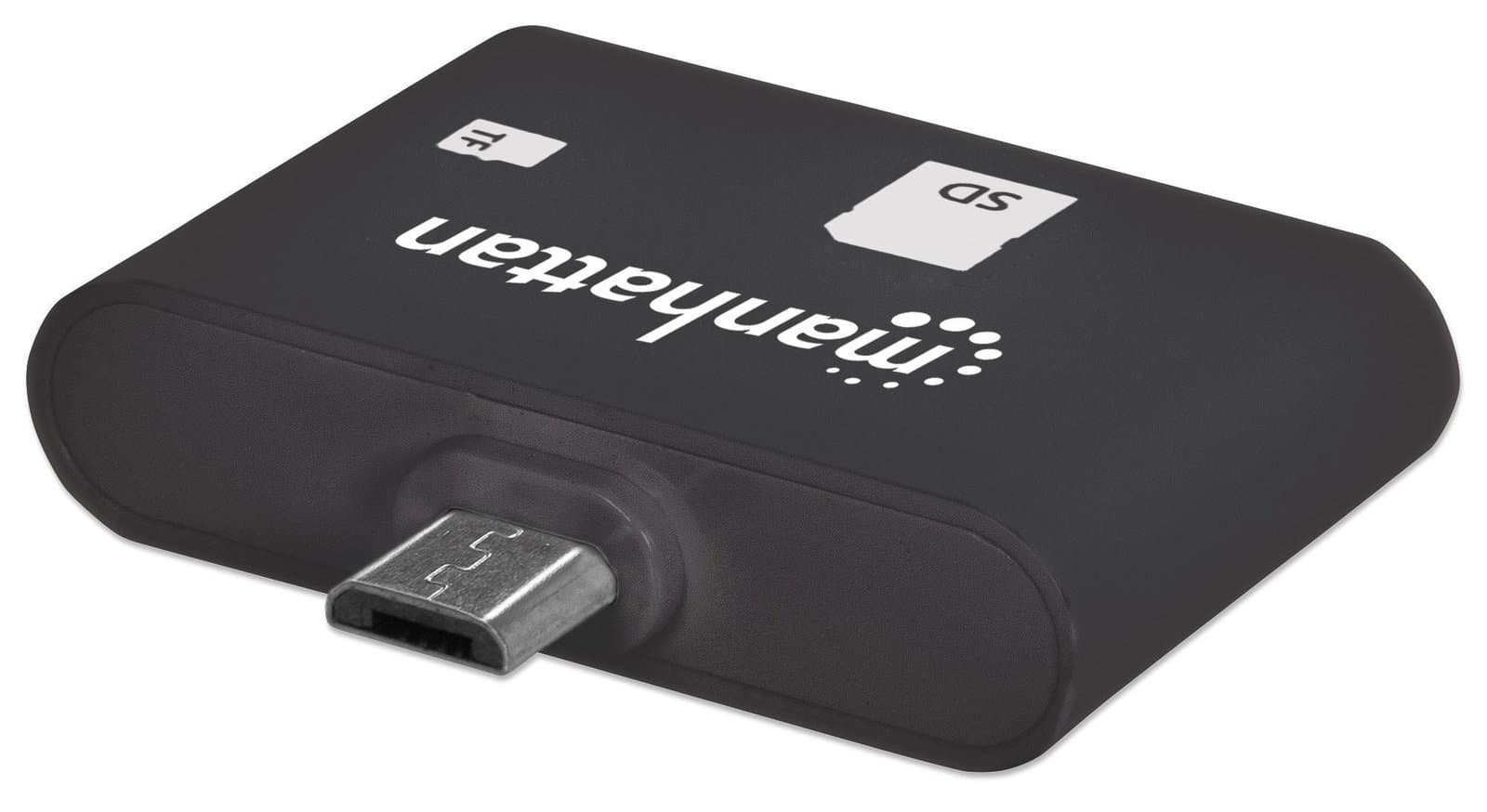 Mini Lettore Micro USB di Memorie SD/MicroSD per Smartphone e Tablet - Manhattan IDATA UOTG-READER3