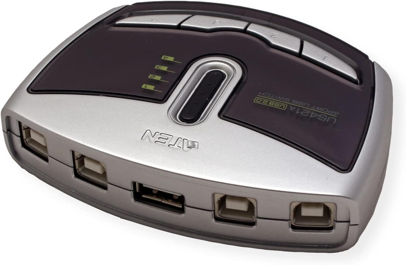 Switch per Periferiche USB 2.0 a 4 porte - ATEN IDATA US-421