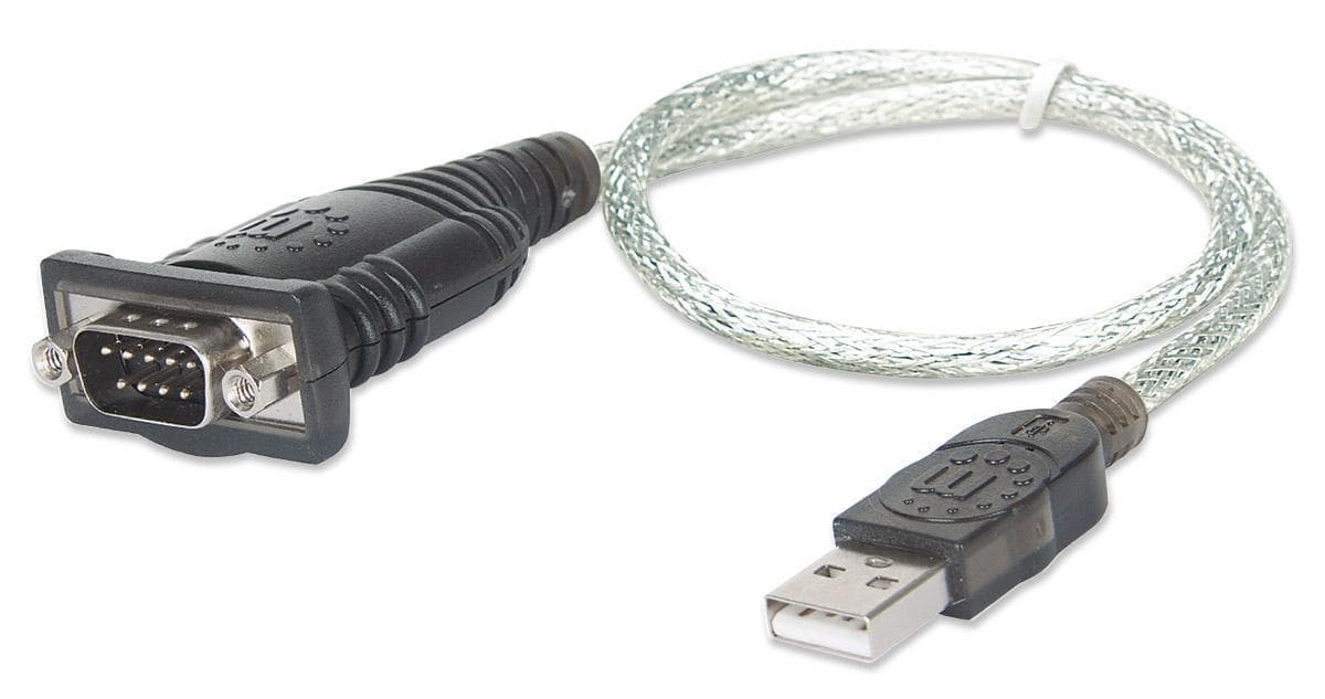 Convertitore Adattatore Manhattan da USB a Seriale 45cm in Blister - IDATA USB-SER-2