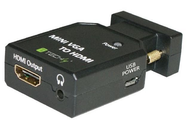 Mini Convertitore VGA+Audio a HDMI - Techly IDATA VGA-HDMINI