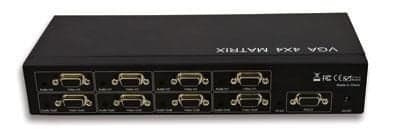Matrix SVGA 4 IN 4 OUT Full HD 1080p con Audio - Techly NP IDATA VGA-VS404