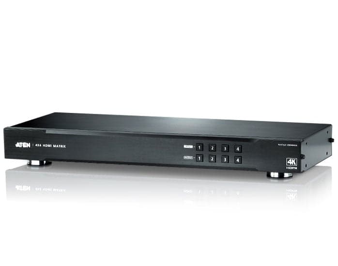 Switch Matrix 4x4 HDMI 4K con Telecomando IR - Aten IDATA VM-0404H