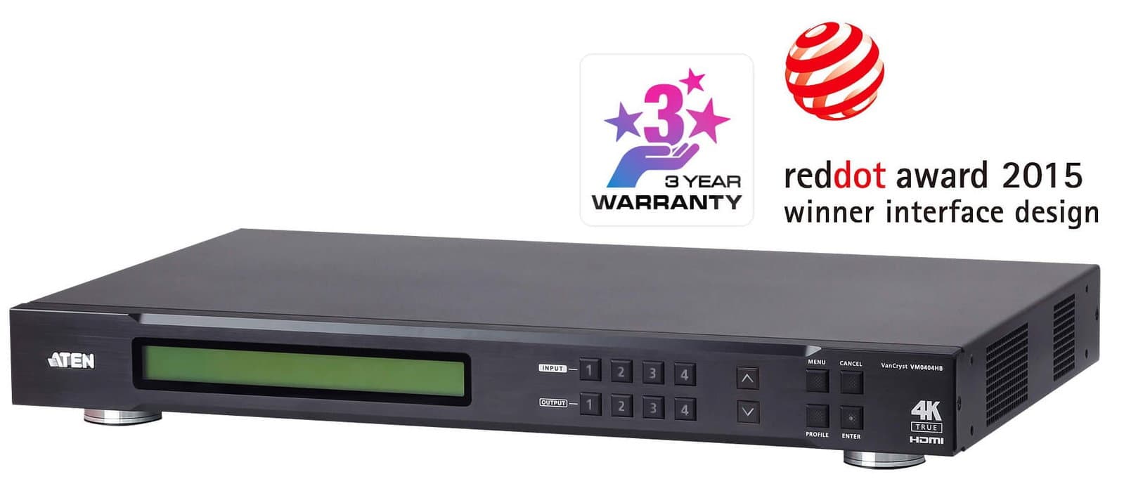 Switch True 4K HDMI Matrix 4x4, VM0404HB - Aten IDATA VM-0404HB