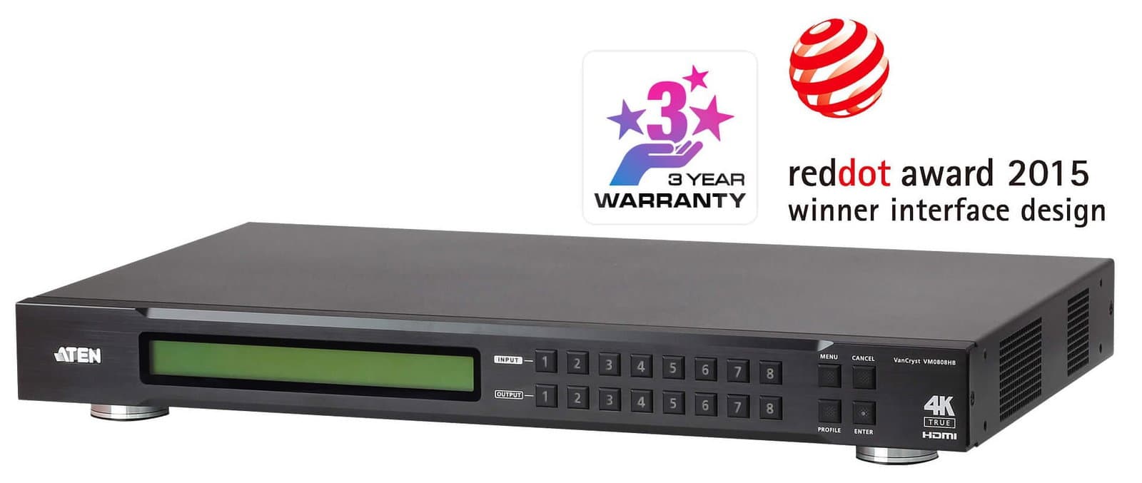 Switch True 4K HDMI Matrix 8x8, VM0808HB - Aten IDATA VM-0808HB