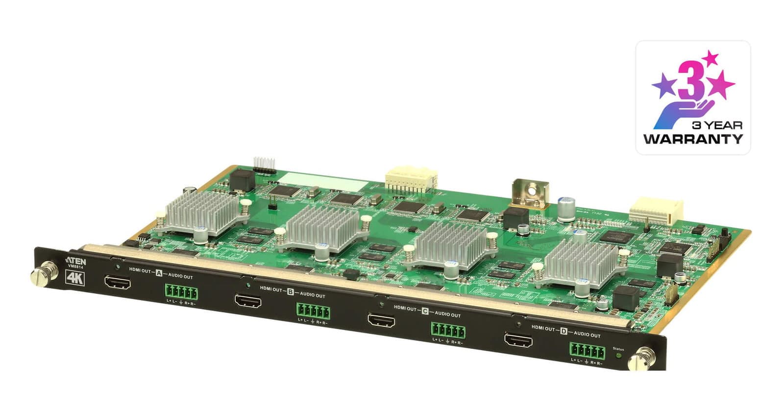 Scheda Uscita 4K HDMI a 4 Porte con Scaler VM8814 - Aten IDATA VM-8814