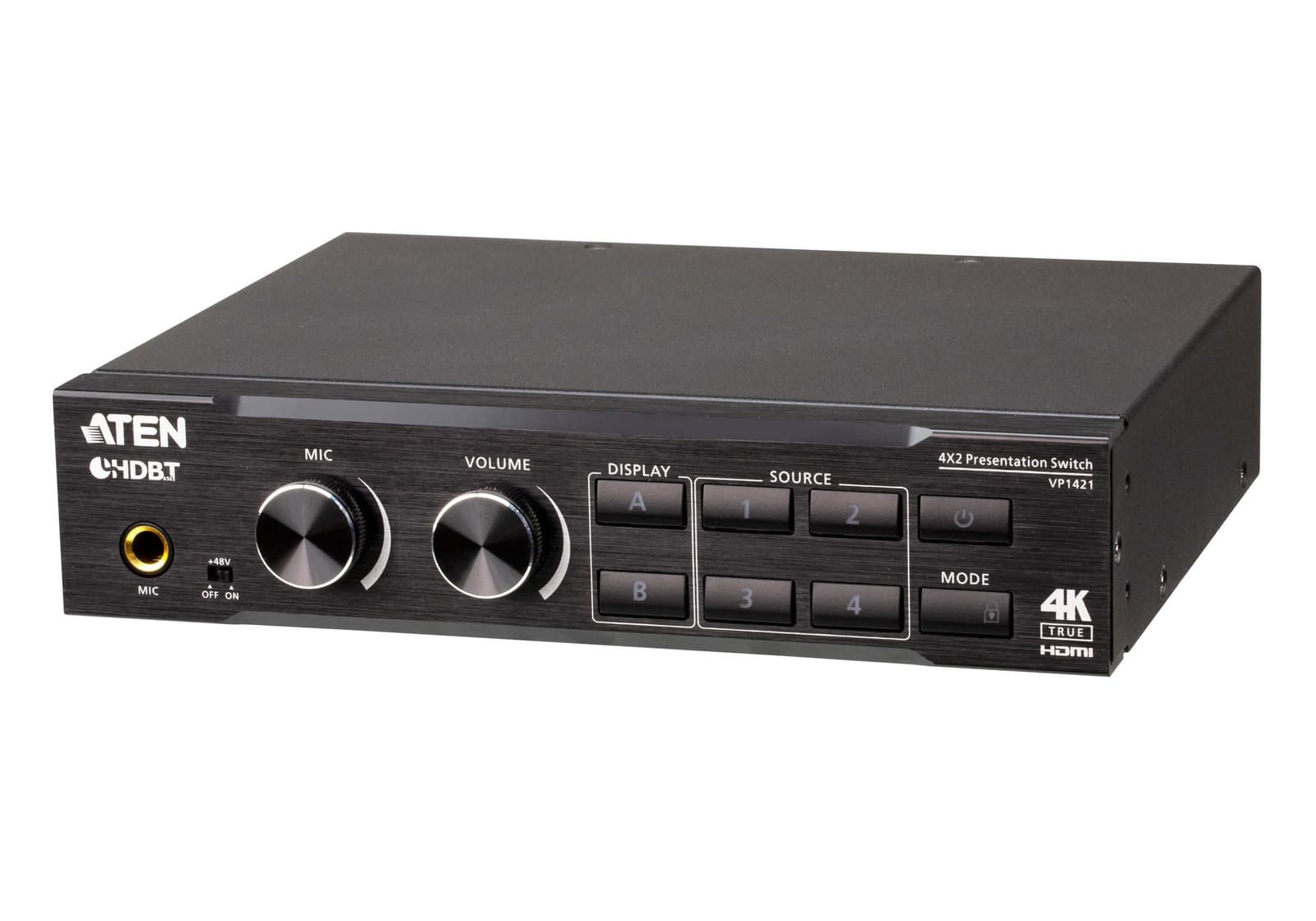 Switch matrix presentazioni True 4K 4x2 con HDBaseT-Lite - Aten IDATA VP-1421