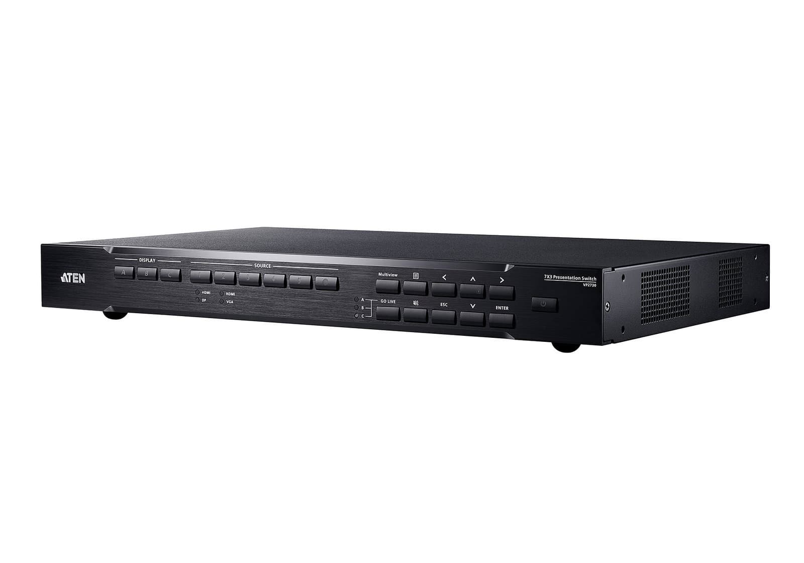 Switch matrix presentazioni 7x3 scaler mixer audio HDBaseT - Aten IDATA VP-2730