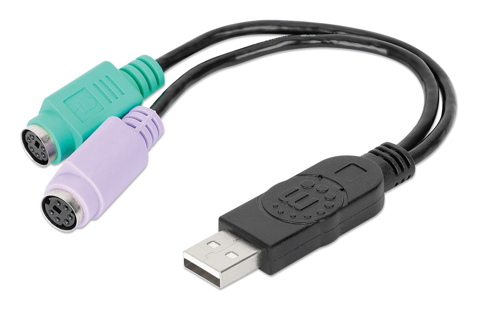 Adattatore USB a Doppio PS/2 - Manhattan IDATA Y-PS2/USB