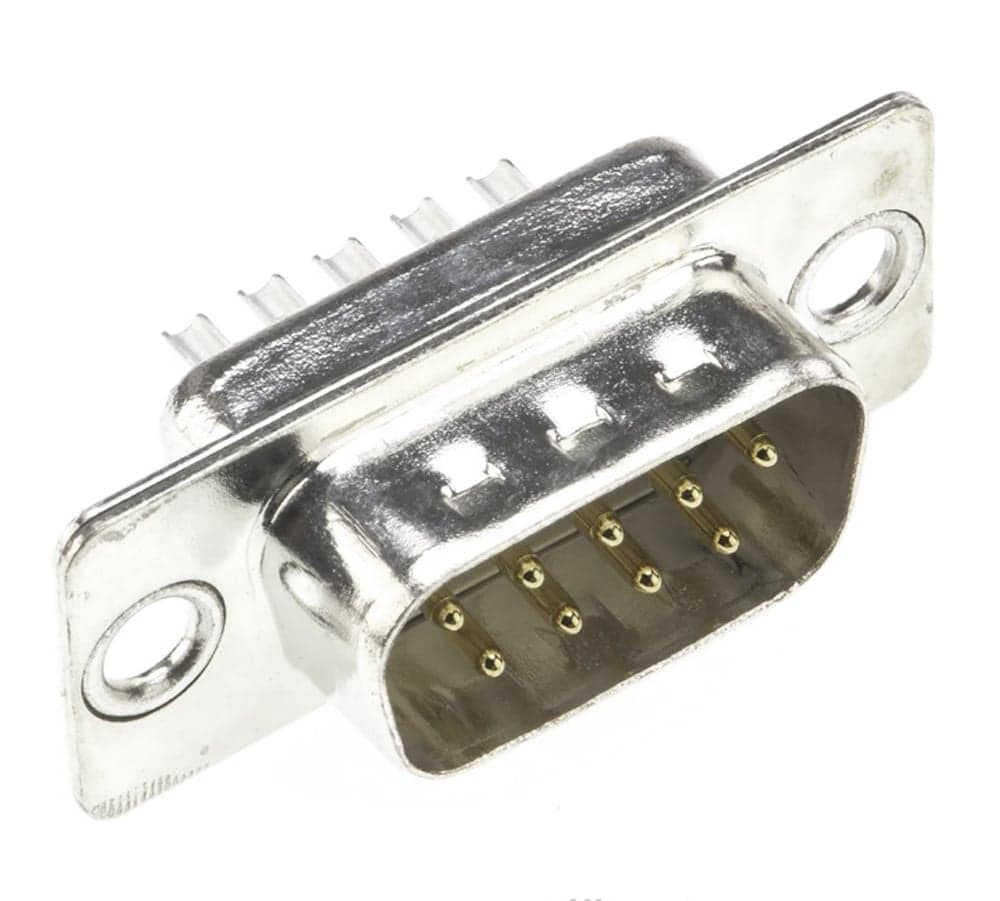 Connettore D-SUB 9 Poli Maschio a Saldare - Techly NP IDSUB 09-P-S