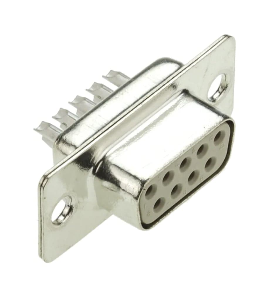Connettore D-SUB 9 Poli Femmina a Saldare - Techly NP IDSUB 09-S-S
