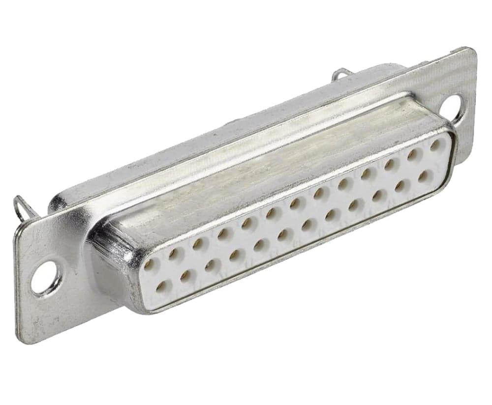 Connettore D-SUB 25 Poli Femmina a Saldare - Techly NP IDSUB 25-S-S