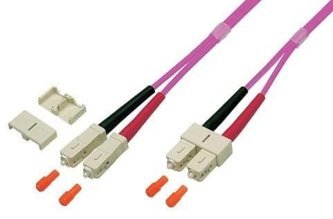 Cavo Fibra Ottica Multimodale OM4 SC/SC 50/125 10m - Techly Professional ILWL D5-B-100/OM4