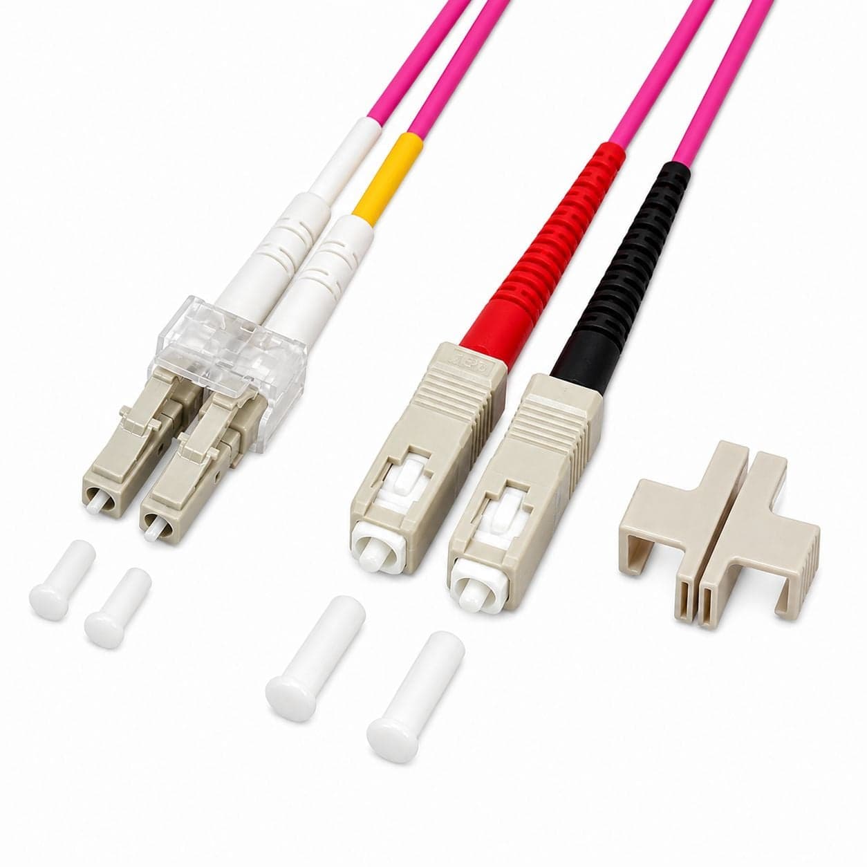 Cavo fibra ottica multimodale OM4 SC/LC 50/125 1m - Techly Professional ILWL D5-SCLC-010/OM4