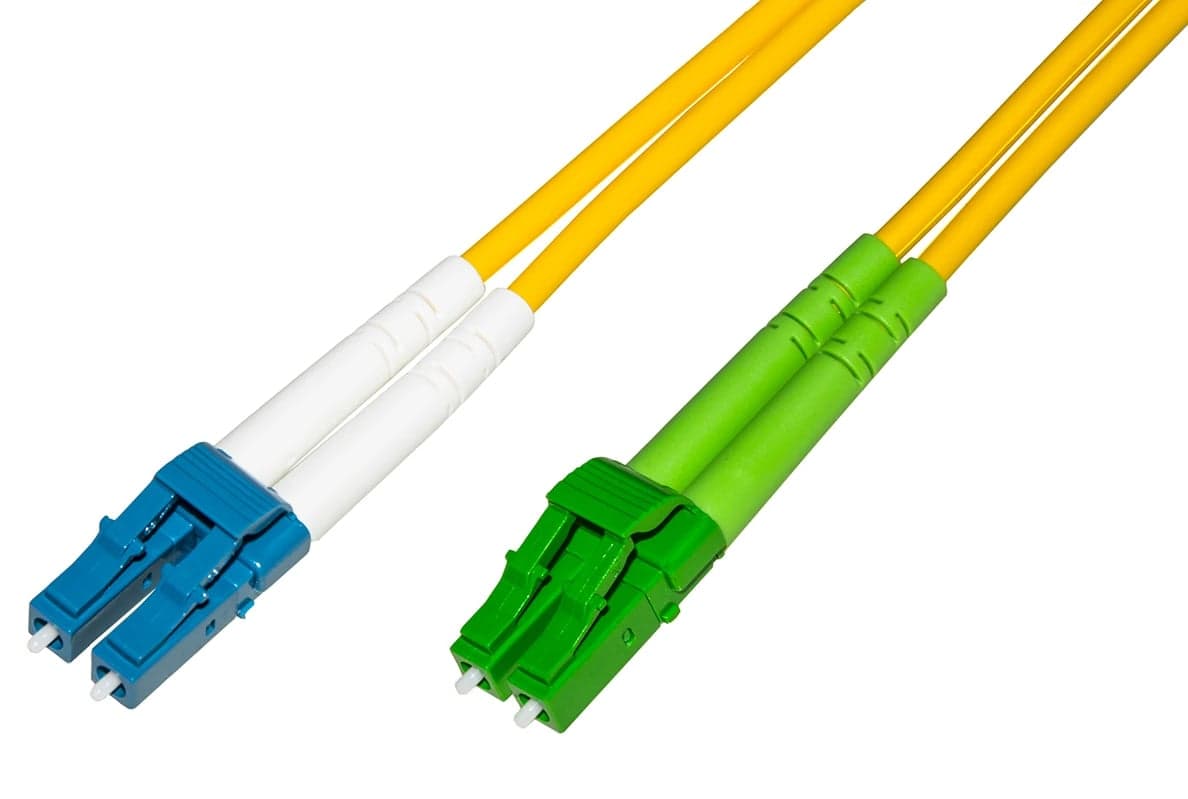 Cavo Fibra Ottica Monomodale OS2 LC/APC a LC/UPC Duplex 9/125 G657.A2 10m - Techly Professional ILWL D9-LCALCU-100