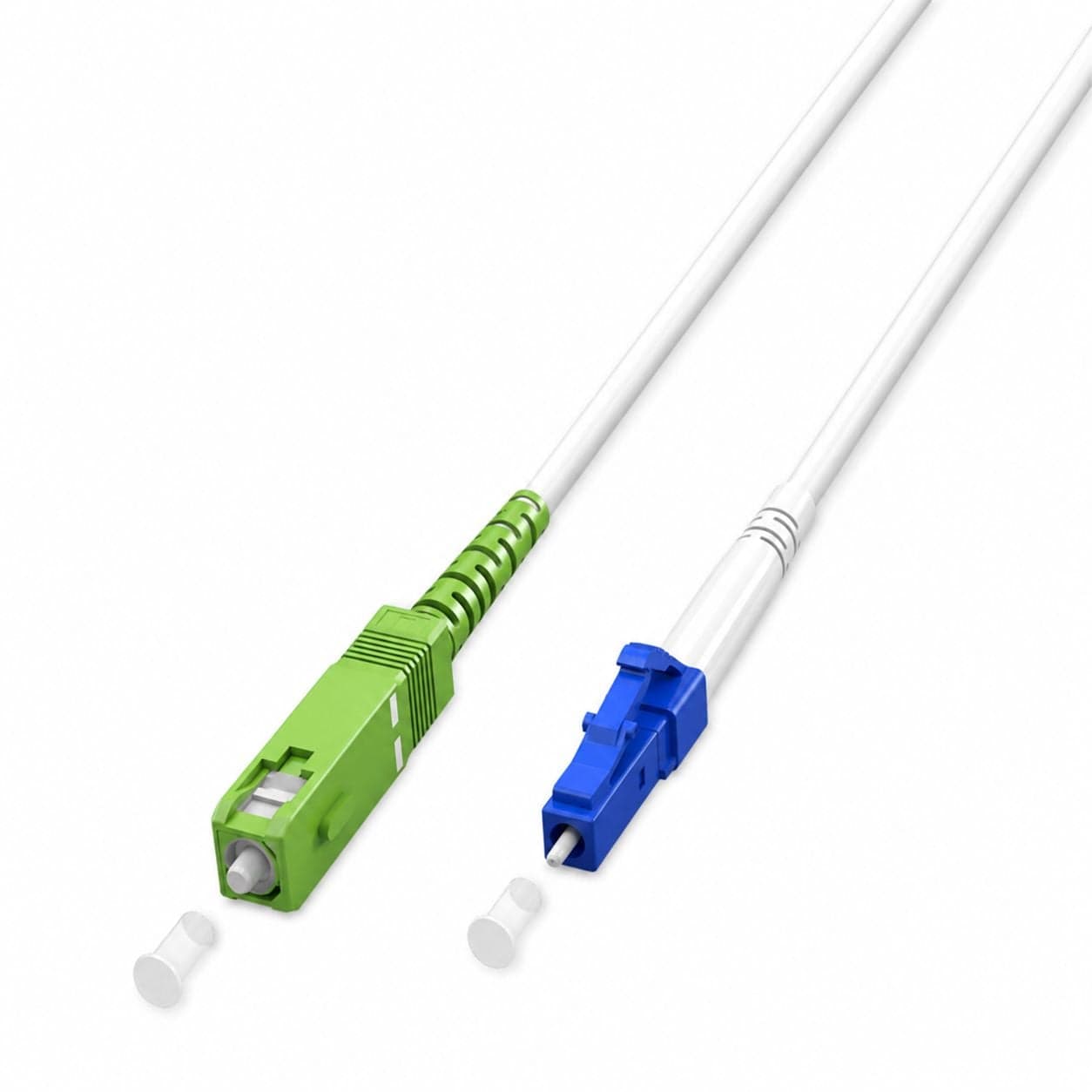 Cavo in Fibra Ottica FTTH Monomodale SC-APC (8°)/LC-UPC OS2 9/125 Simplex 15m - Goobay ILWL D9-MAL-150