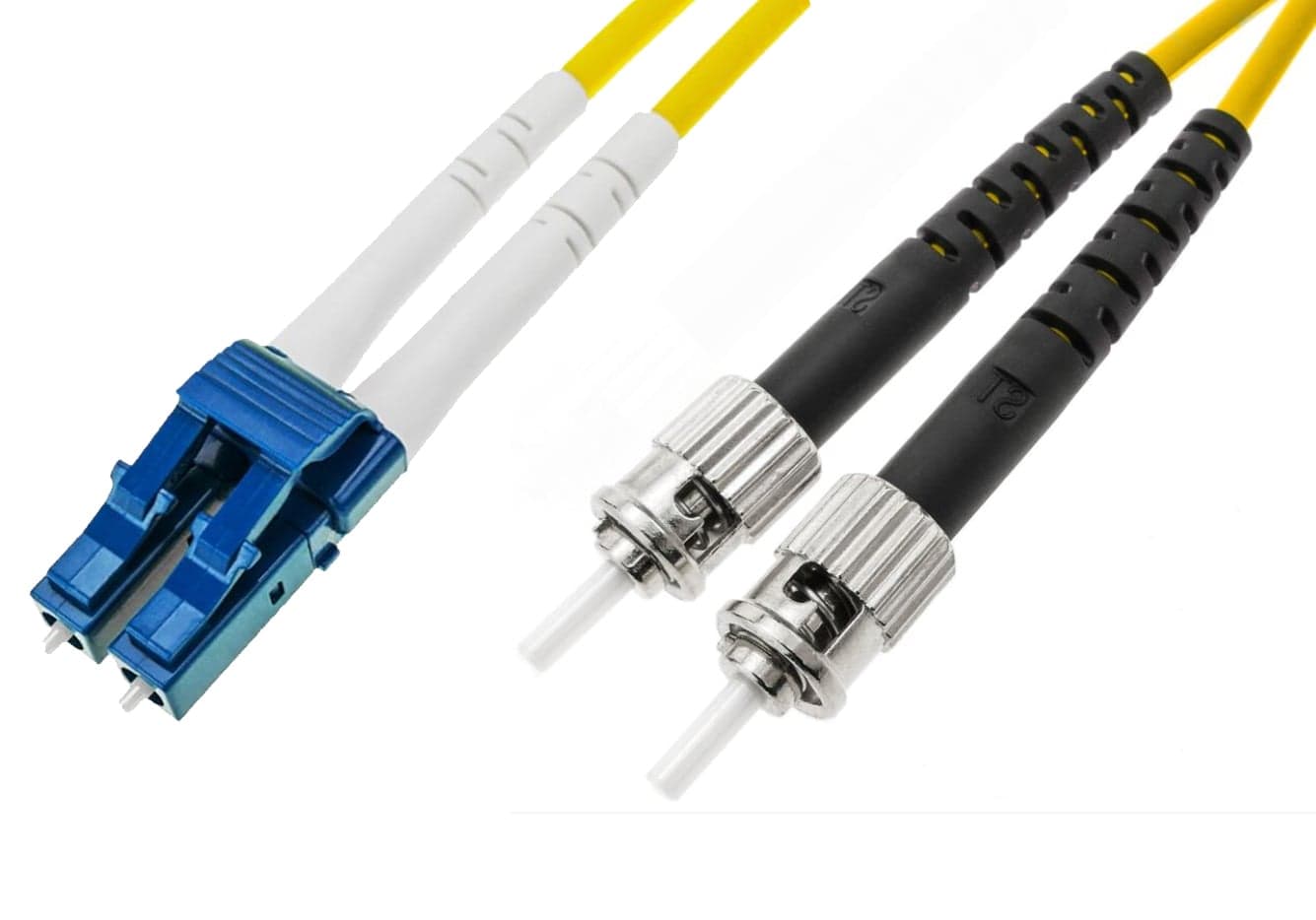 Cavo fibra ottica monomodale OS2 ST/LC 9/125 5m duplex giallo - Techly Professional ILWL D9-STLC-050