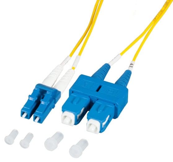 Cavo Fibra Ottica Monomodale OS2 SC/LC 9/125 0,5m - Techly Professional ILWL OS212-LCSC-005T