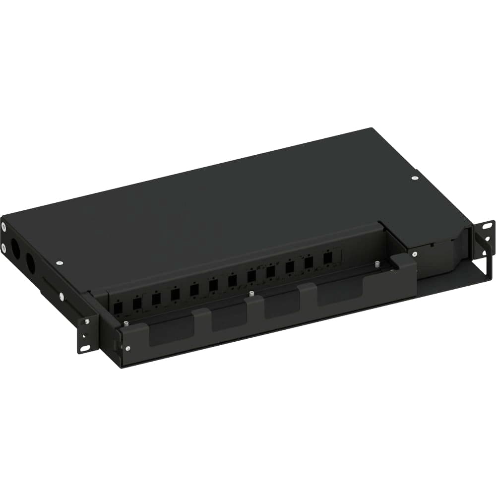 Cassetto Ottico 19" Pivot Piastra Frontale per 12 LC Duplex/SC Simplex/E2000 - Techly Professional ILWL SBPV-12LCDB