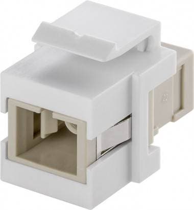 Adattatore Keystone 2x SC Simplex Femmina Fibra Ottica - Goobay ILWL-KEY-2SCSX