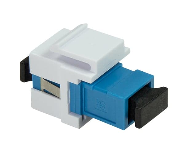 Giunto Fibra SC Simplex per Keystone Blu e Bianco - Logilink ILWL-KEY-SCSS