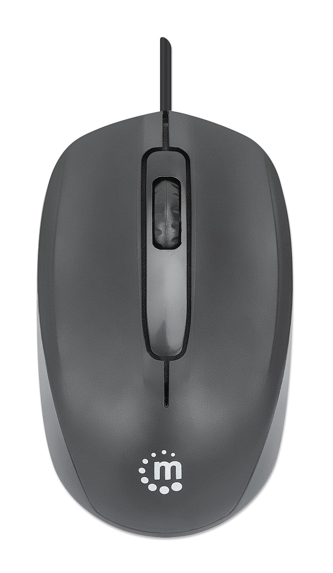 Mouse Ottico USB 1000 Dpi Nero, Confort II - Manhattan IM 1000-U-BK