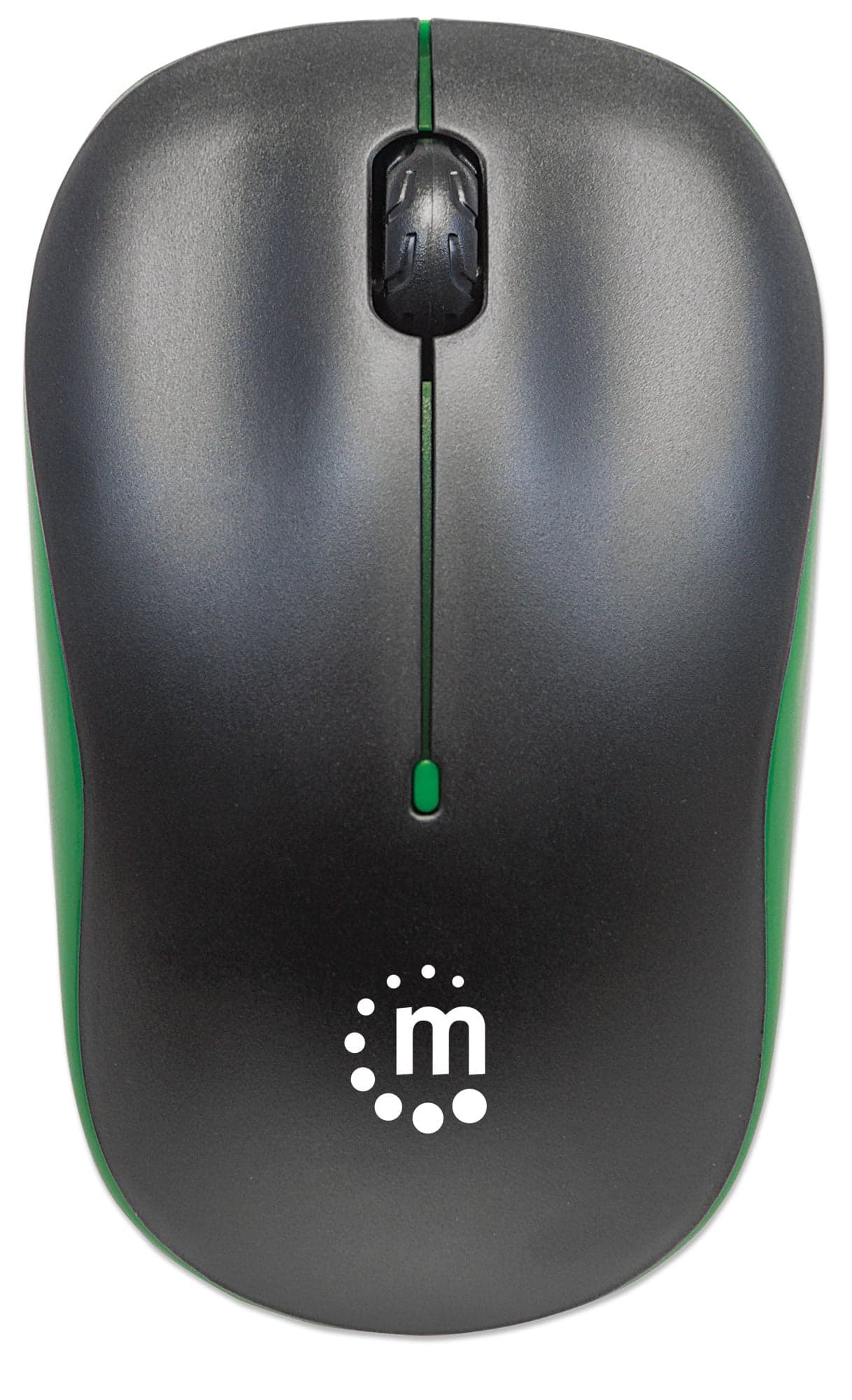Mouse Ottico Wireless 1000 Dpi Nero/Verde - Manhattan IM 1000-WL-BGR