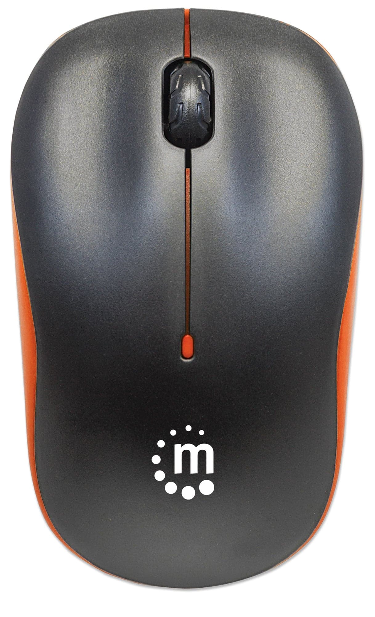Mouse Ottico Wireless 1000 Dpi Nero/Arancione - Manhattan IM 1000-WL-BOR
