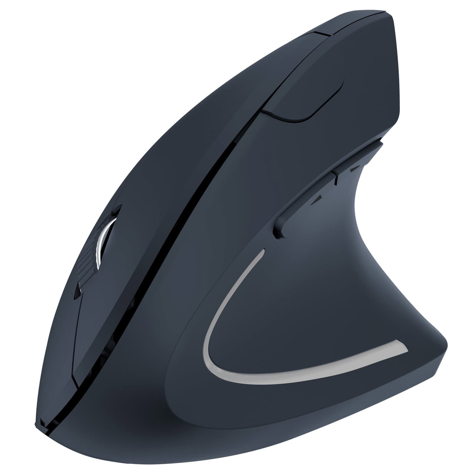 Mouse Verticale Ottico Wireless 1600 Dpi Ergonomico - Techly IM 1200-VM-B