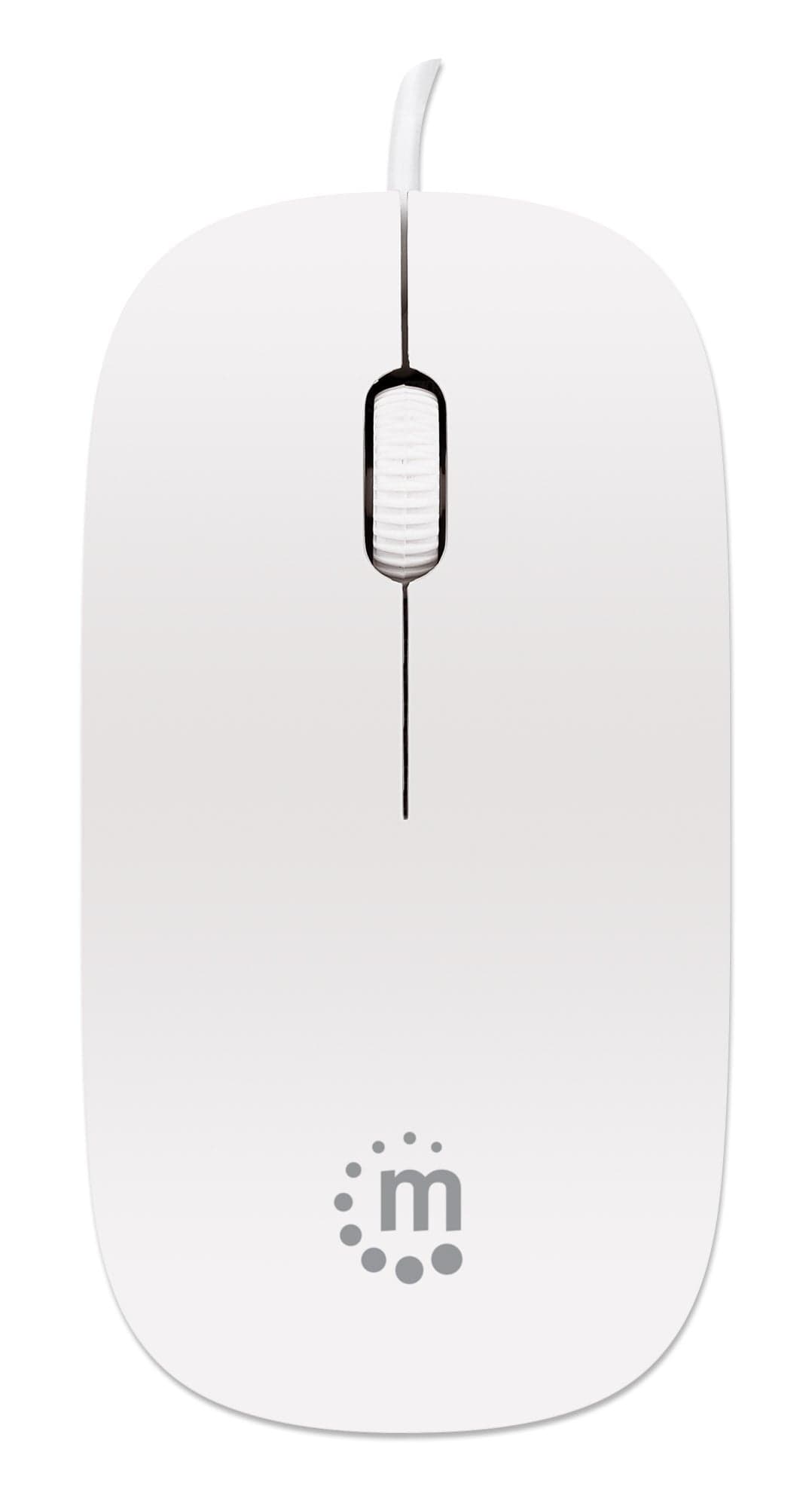 Mini Mouse Ottico USB Silhouette 1000 Dpi Bianco - Manhattan IM 900-U-SLW