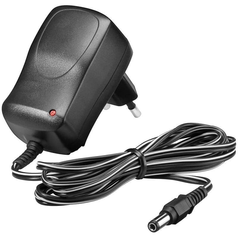 Alimentatore AC/DC 12V 600mA Plug 5.5x2.1mm Nero - Techly IPW-12V06-21TY