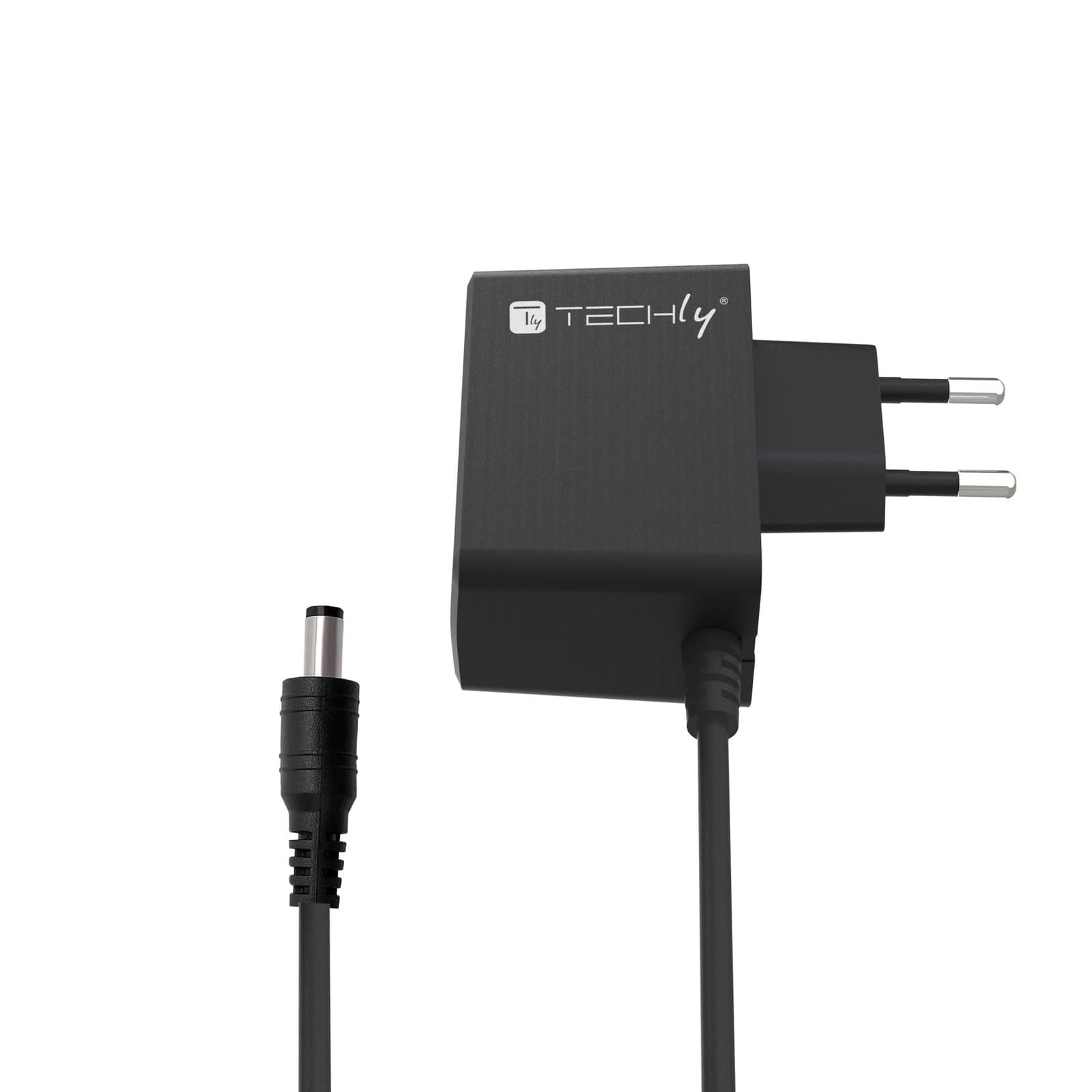 Alimentatore AC/DC 5V 1A Plug 5.5x2.1 mm Slim Nero - Techly IPW-5V1ATY2