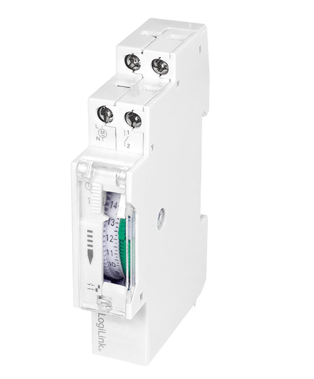 Timer Meccanico su Guida DIN - Logilink IPW-ADP-TM-RAILM