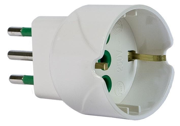 Adattatore Schuko Spina 2P+T 10A Presa Schuko 2P+T 16A - FME IPW-ADP10