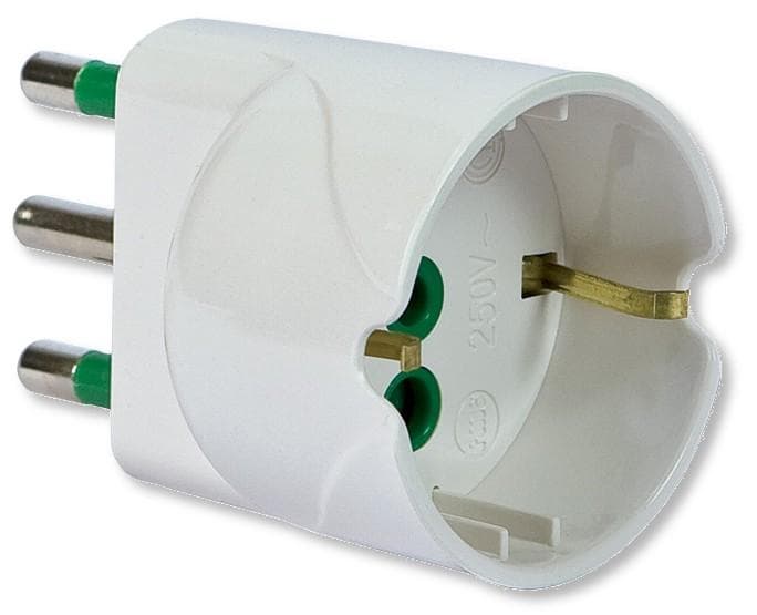 Adattatore Schuko Spina 2P+T 16A-Presa Schuko 2P+T - FME IPW-ADP16