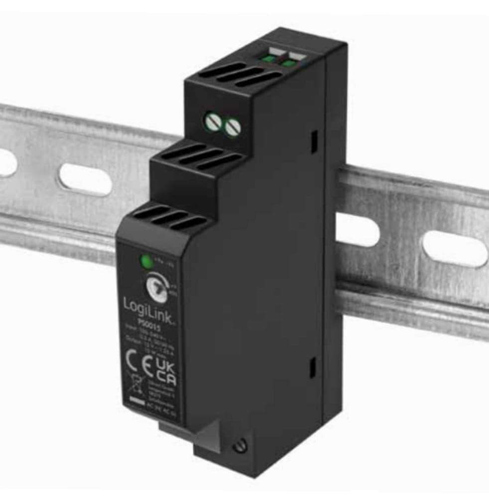 Alimentatore su Guida DIN 12V 1,25A 15W - Logilink IPW-DIN-DC1215W