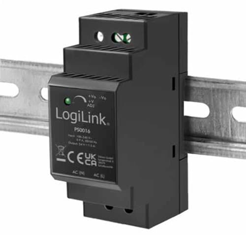 Alimentatore su Guida DIN 24V 1,5A 36W - Logilink IPW-DIN-DC2436W