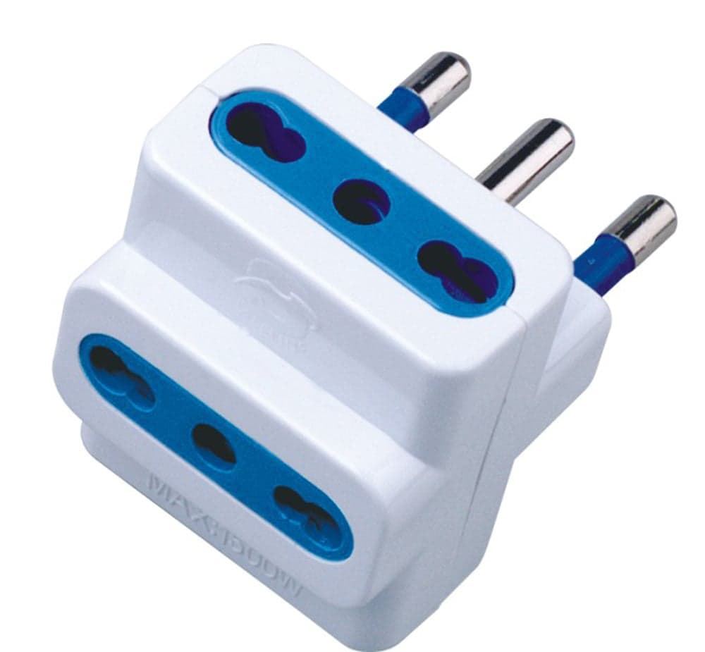 Adattatore triplo spina 16A Bianco - Techly IPW-IC213
