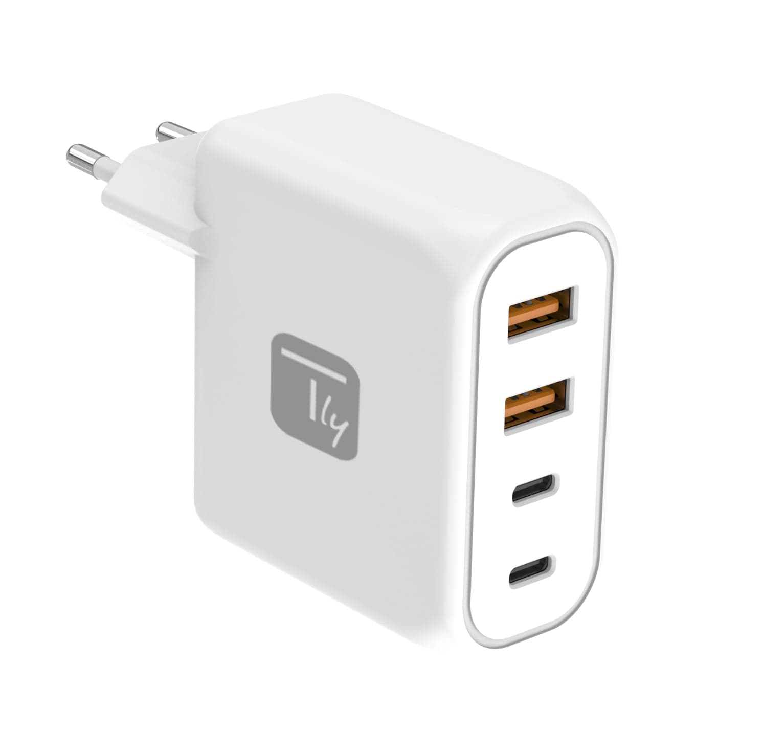 Caricatore da muro 100W 2x USB-C 2x USB-A - Techly IPW-PD100W-2A2CW