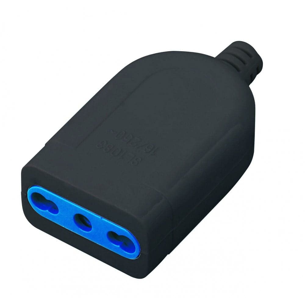 Presa 2P+T 16A Bipasso Nero - Techly IPW-PR16-B