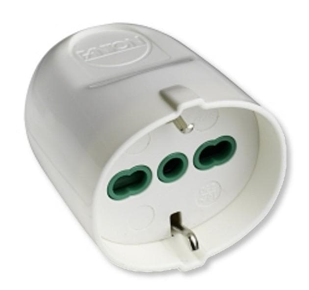 Presa Bipasso Italiana/Schuko 2P+T 16A Smontabile Bianco - FME IPW-PR5K-W